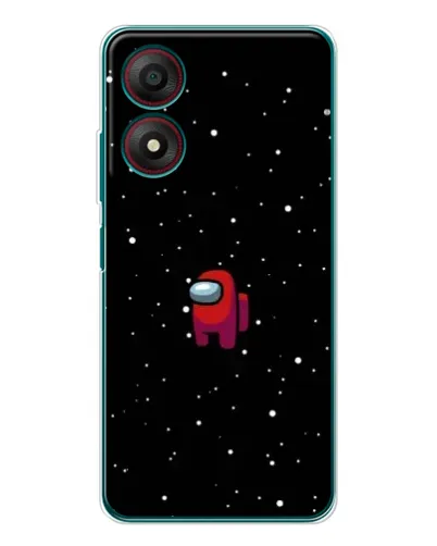 Чохол для ZTE Blade A34 з картинкою «Червоний Among Us»