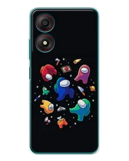 Чохол для ZTE Blade A34 з картинкою «Among Us космос»
