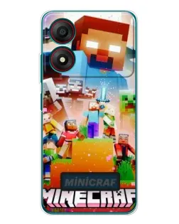 Чохол для ZTE Blade A34 з картинкою «Minecraft герої гри» Чохол для ZTE Blade A34 з картинкою «Minecraft герої гри»