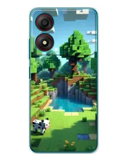Чохол для ZTE Blade A34 з картинкою «Minecraft літній день»