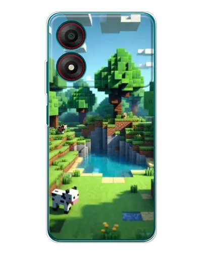 Чохол для ZTE Blade A34 з картинкою «Minecraft літній день»