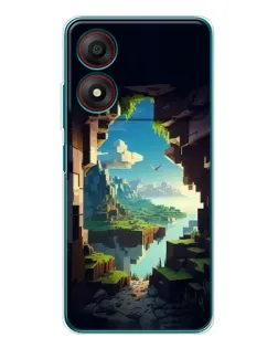 Чохол для ZTE Blade A34 з картинкою «Вид з печери»