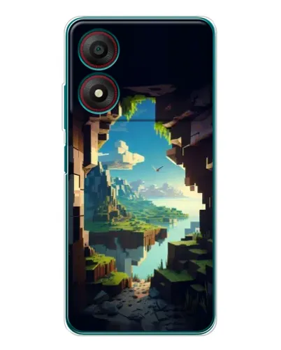 Чохол для ZTE Blade A34 з картинкою «Вид з печери»