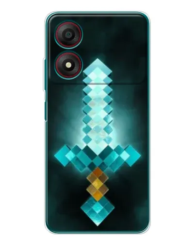 Чохол для ZTE Blade A34 з картинкою «Алмазний меч неон»