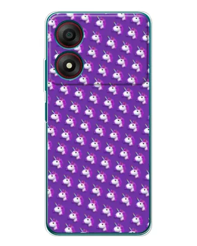 Чохол для ZTE Blade A34 з картинкою «Єдинороги на фіолетовому» Чохол для ZTE Blade A34 з картинкою «Єдинороги на фіолетовому»