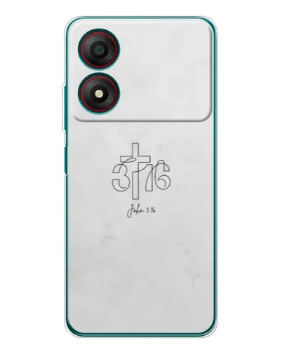 Чехол для ZTE Blade A34 с картинкой «Иоанна 3:16 Крест»