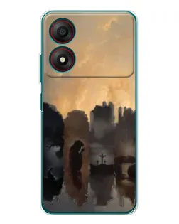 Чехол для ZTE Blade A34 с картинкой «Дорога к вере»