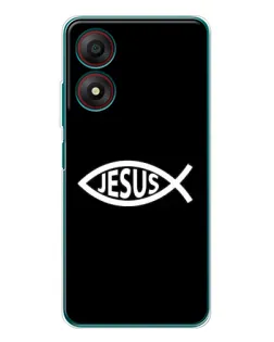 Чехол для ZTE Blade A34 с картинкой «Классический Jesus»