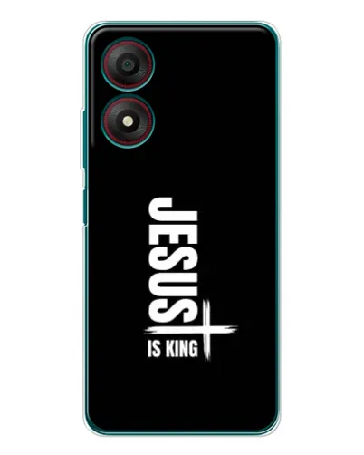 Чехол для ZTE Blade A34 с картинкой «Вертикаль веры Jesus»