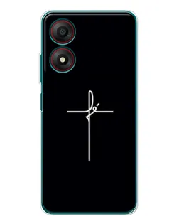 Чехол для ZTE Blade A34 с картинкой «Тонкий крест»