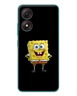 Чохол для ZTE Blade A34 з картинкою «Класичний Губка Боб»