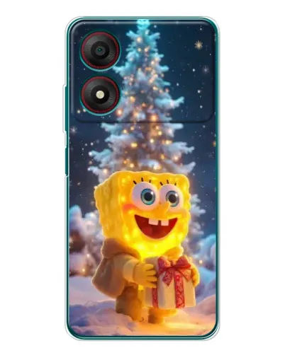 Чохол для ZTE Blade A34 з картинкою «Різдвяний Спанч Боб» Чохол для ZTE Blade A34 з картинкою «Різдвяний Спанч Боб»