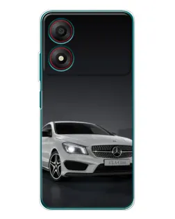Чохол для ZTE Blade A34 з картинкою «Mercedes AMG GT Silver»