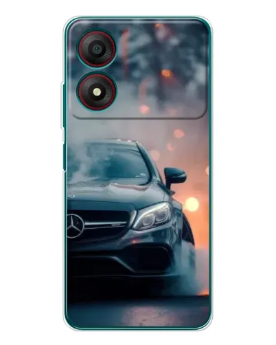 Чохол для ZTE Blade A34 з картинкою «Mercedes — нічне місто»