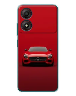 Чохол для ZTE Blade A34 з картинкою «Червоний Mercedes AMG»