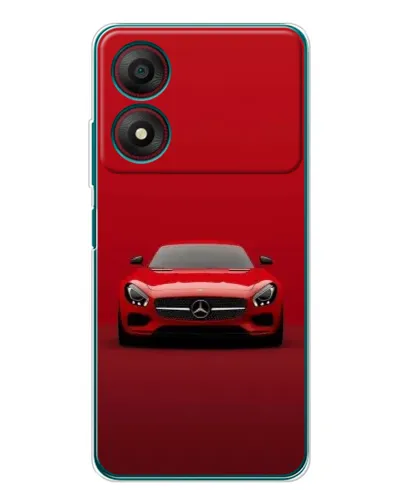 Чохол для ZTE Blade A34 з картинкою «Червоний Mercedes AMG»