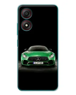 Чохол для ZTE Blade A34 з картинкою «Mercedes — неоновий лого»