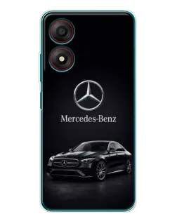 Чохол для ZTE Blade A34 з картинкою «Mercedes — решітка радіатора»