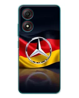 Чохол для ZTE Blade A34 з картинкою «Mercedes — прапор Німеччини»