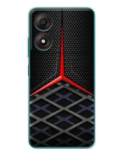 Чохол для ZTE Blade A34 з картинкою «Mercedes Carbon Grid»