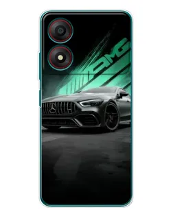 Чохол для ZTE Blade A34 з картинкою «Темний Mercedes AMG»