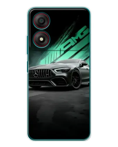 Чохол для ZTE Blade A34 з картинкою «Темний Mercedes AMG»