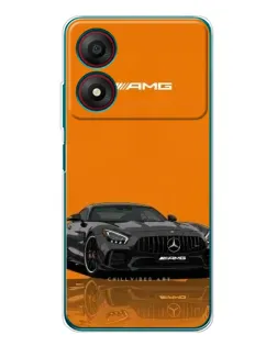 Чохол для ZTE Blade A34 з картинкою «Помаранчевий Mercedes AMG»