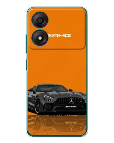Чохол для ZTE Blade A34 з картинкою «Помаранчевий Mercedes AMG»