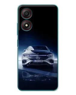 Чохол для ZTE Blade A34 з картинкою «Нічний Mercedes EQ»