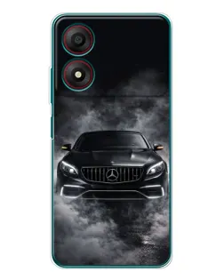 Чохол для ZTE Blade A34 з картинкою «Mercedes у диму»