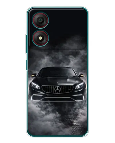 Чохол для ZTE Blade A34 з картинкою «Mercedes у диму»
