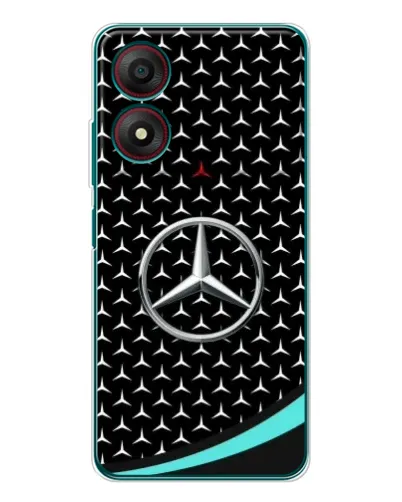 Чохол для ZTE Blade A34 з картинкою «Mercedes — бірюзовий акцент»