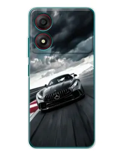 Чохол для ZTE Blade A34 з картинкою «Гоночний Mercedes AMG»