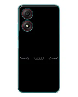 Чохол для ZTE Blade A34 з картинкою «Audi — світловий підпис»