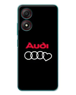 Чохол для ZTE Blade A34 з картинкою «Логотип Audi Heart»