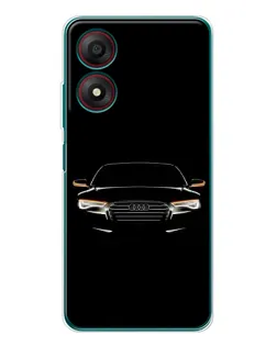Чохол для ZTE Blade A34 з картинкою «Audi — нічний контур»