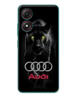 Чохол для ZTE Blade A34 з картинкою «Пантера та Audi»
