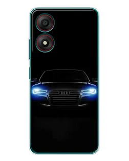 Чохол для ZTE Blade A34 з картинкою «Audi в неоні»