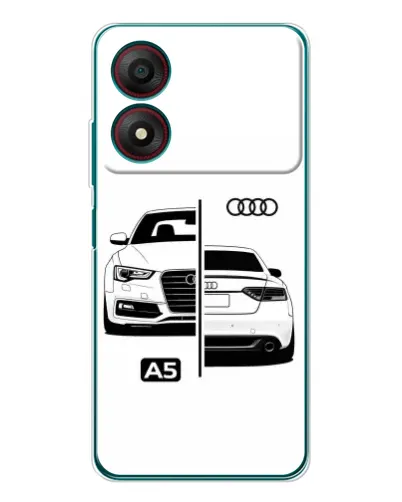 Чохол для ZTE Blade A34 з картинкою «Audi — контрастний дизайн» Чохол для ZTE Blade A34 з картинкою «Audi — контрастний дизайн»