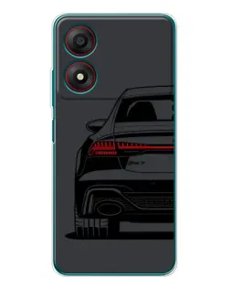 Чохол для ZTE Blade A34 з картинкою «Задня частина Audi — арт»