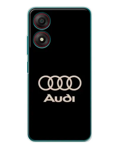 Чохол для ZTE Blade A34 з картинкою «Audi — золотий логотип» Чохол для ZTE Blade A34 з картинкою «Audi — золотий логотип»