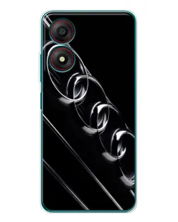 Чохол для ZTE Blade A34 з картинкою «Audi — абстрактні кільця»