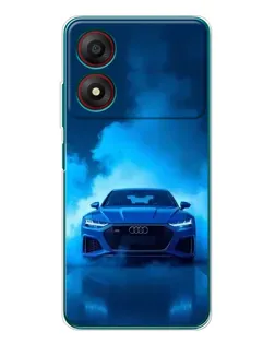 Чохол для ZTE Blade A34 з картинкою «Audi — блакитна енергія»
