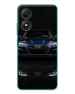 Чохол для ZTE Blade A34 з картинкою «Audi — нічне відображення»