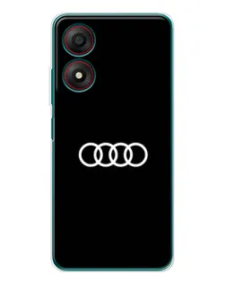 Чохол для ZTE Blade A34 з картинкою «Audi White Logo»