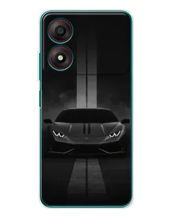Чохол для ZTE Blade A34 з картинкою «Lamborghini симетрія доріг»