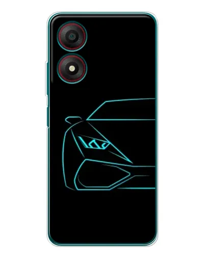 Чохол для ZTE Blade A34 з картинкою «Блакитний силует Lamborghini» Чохол для ZTE Blade A34 з картинкою «Блакитний силует Lamborghini»