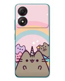 Чохол для ZTE Blade A34 з картинкою «Єдиноріг Pusheen»
