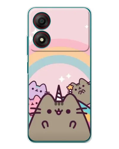 Чохол для ZTE Blade A34 з картинкою «Єдиноріг Pusheen»