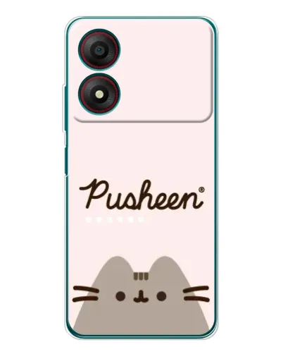 Чохол для ZTE Blade A34 з картинкою «Pusheen логотип»